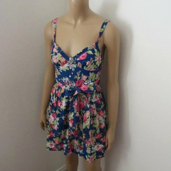NEW Abercrombie Womens Floral Sun Dress Size Small - Picture 2 of 6